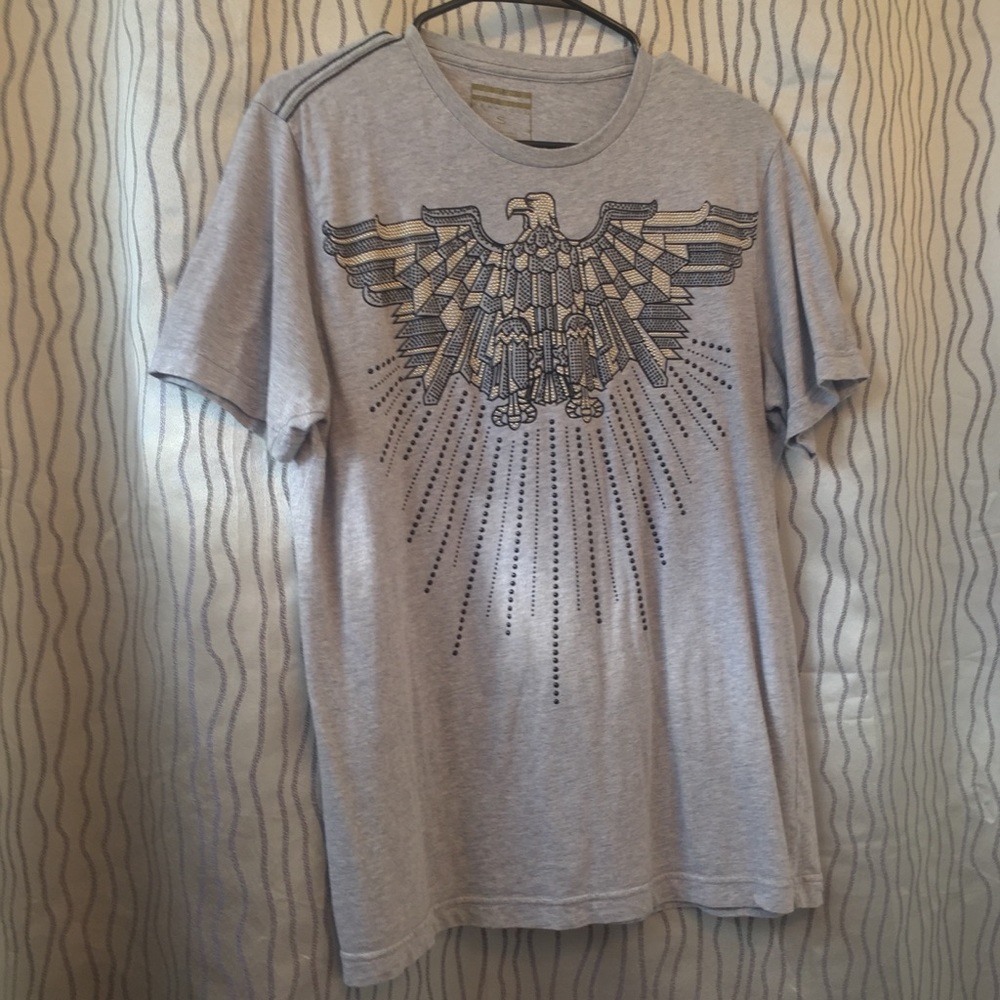 Sean Jean   Gray studded Eagle T-shirt